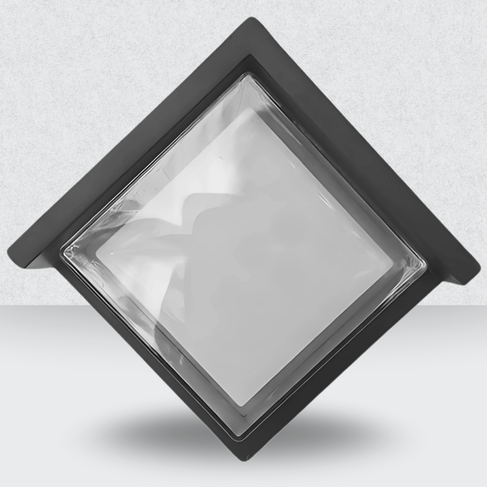 F02 LED Outdoor Square Wall Light with Front Glass – Waterproof Modern Fixture for Exterior Walls