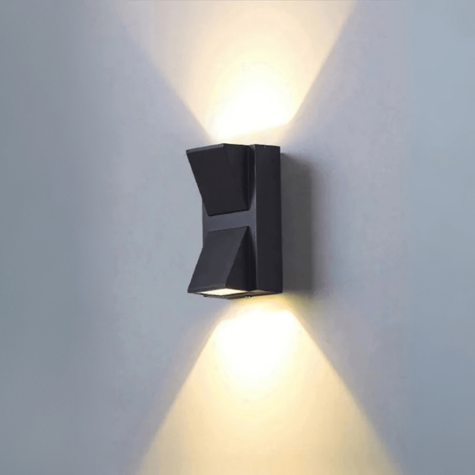Double Book LED Outdoor Wall Light – Dual Beam Waterproof Fixture for Modern Exterior Design