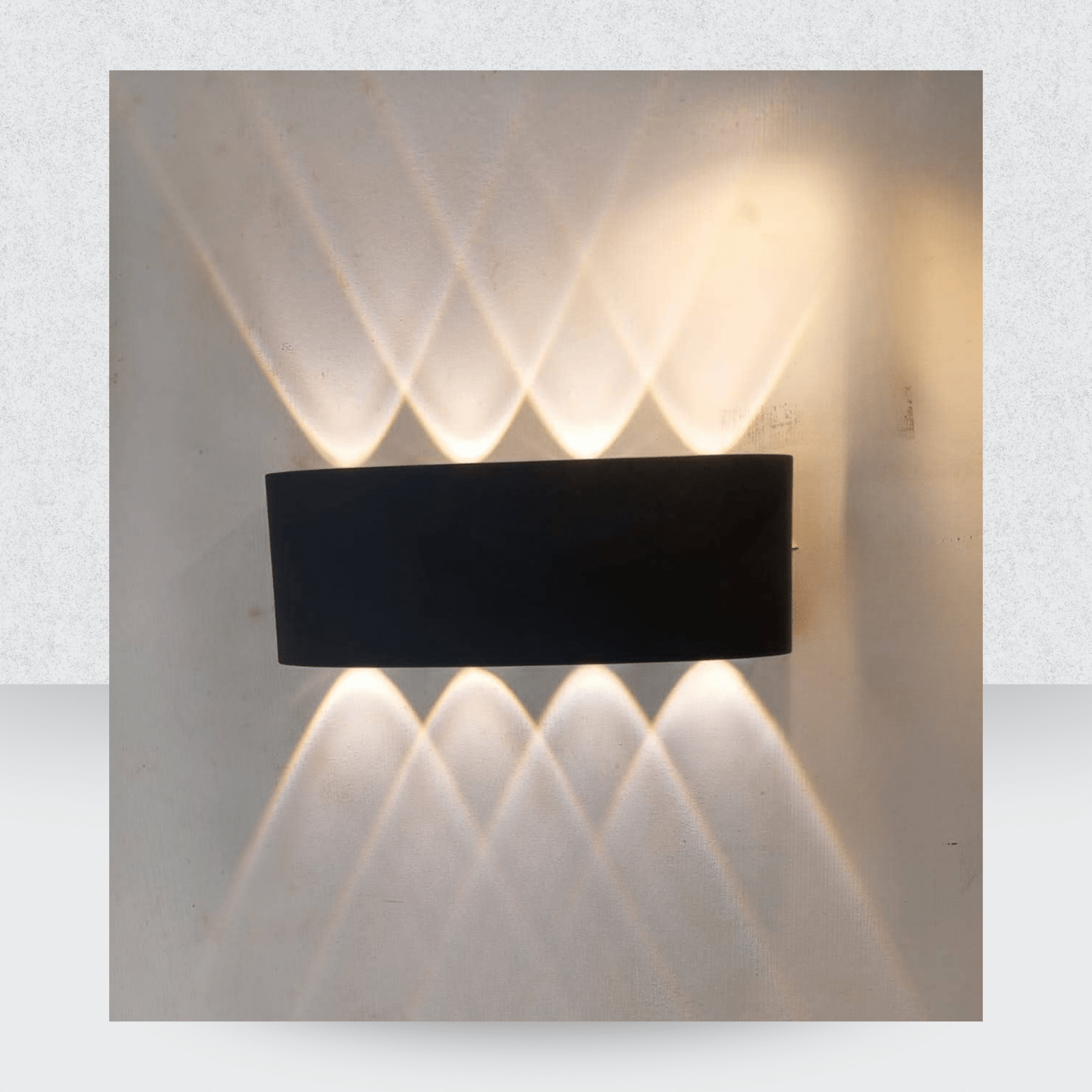 4+4 Outdoor Wall Light – 8-Beam Waterproof LED Fixture for Modern Exterior Lighting